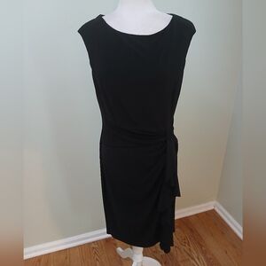Chaps Sleeveless Black Dress